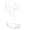 komoda kuba 140 cm 8 z suviek biela sono7e97f3d5