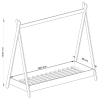 detsk poste gem 180x80 cm biela 75471563