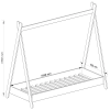 detsk poste 160x80 gem s bielym matracomf3707eb2