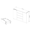 komoda kuba 140 2 skrinky a 4 z suvky re89e6127b