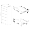 komoda kuba 60 cm 6 upl kov biela 11b026f6