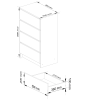 komoda kuba 60 cm 4 z suvky biel e4d07744