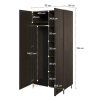PIEMONTE PE 01, vysoka satnikova skrina, popolavo siva cierna 2
