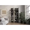 FITT FL 01P, regal pravy s osvetlenim, svetla tmava metaliza 4