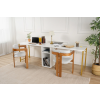 twin study desk dvojit p sac st l biela 237806fa